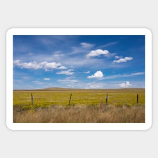 Rural scene. Sticker